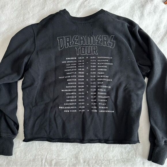 Hollister Graphic Band Crewneck Cropped Sweatshirt Women’s Size Small - Picture 10 of 11